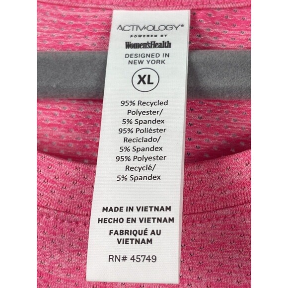 Activology Tank Top Cut Out‎ Tie Back Moisture Wicking Lightweight Pink XL Yoga - Picture 7 of 7